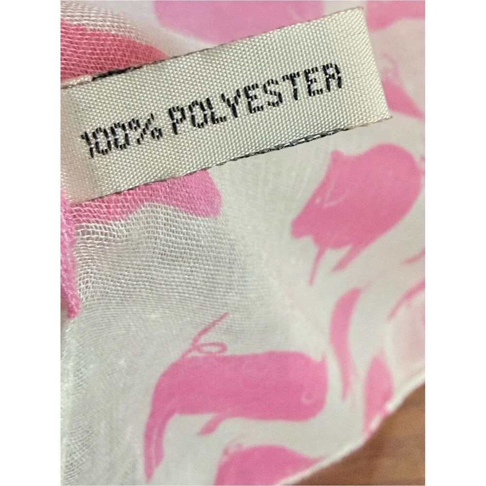 Pink Pig Print Lightweight Scarf 36x72